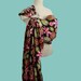 Baby Carrier Ring Sling Baby Sling - Floral Fireworks - Instructional DVD Included - FAST SHIPPING