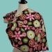 Baby Carrier Ring Sling Baby Sling - Floral Fireworks - Instructional DVD Included - FAST SHIPPING