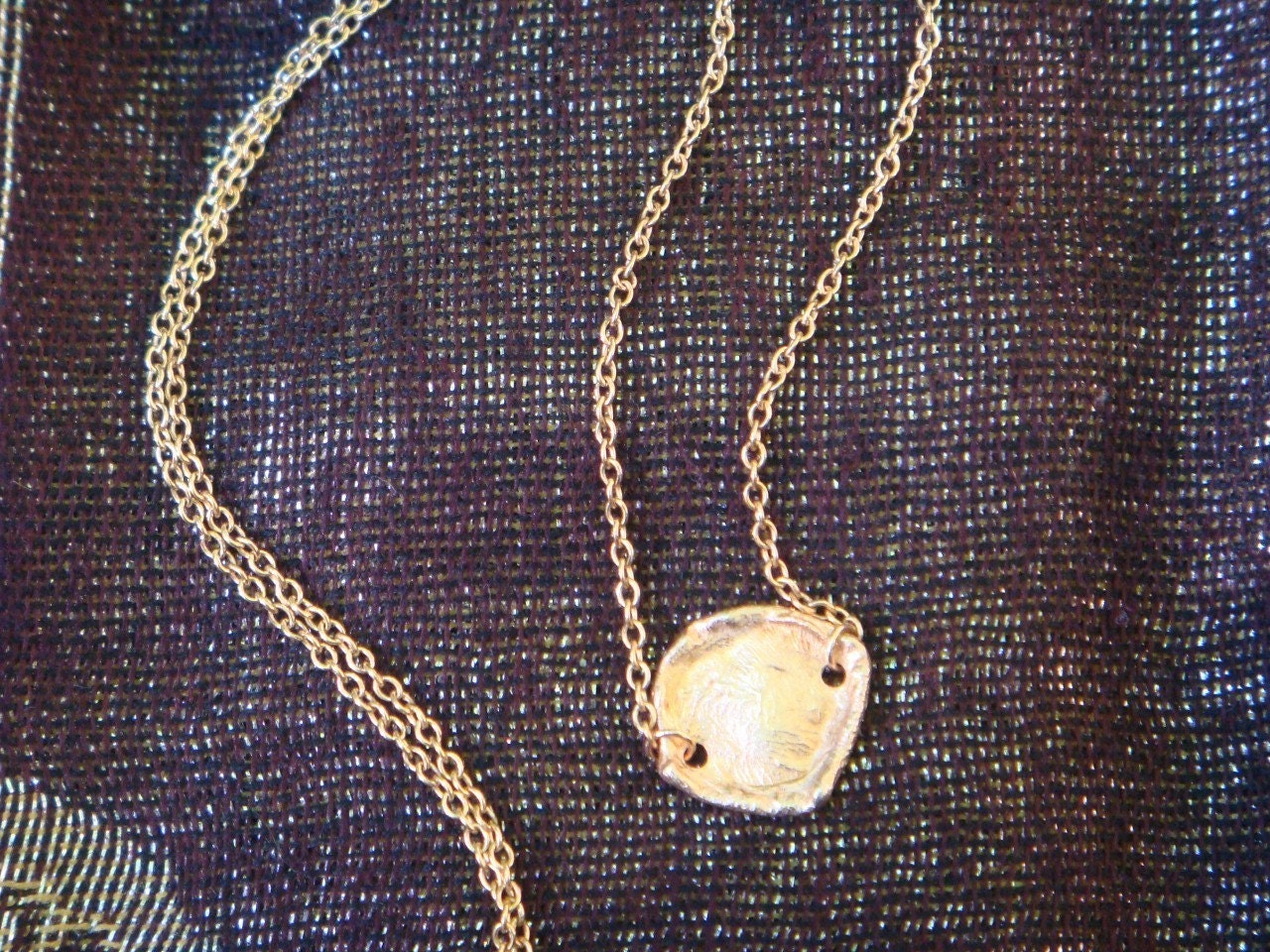 Rose Gold Handmade Coin Necklace