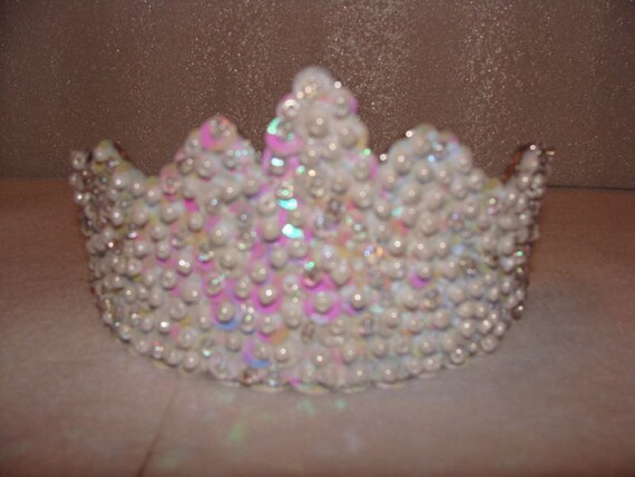 Handmade Irridescent White Tiara Il_570xn