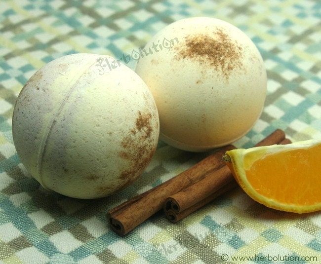 Organic Citrus Spicy Bath Bomb Aromatic Playfull steaming  Fizzy Vegan