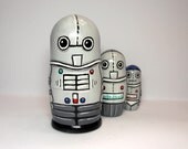 Robot Family Nesting Dolls Set of 3
