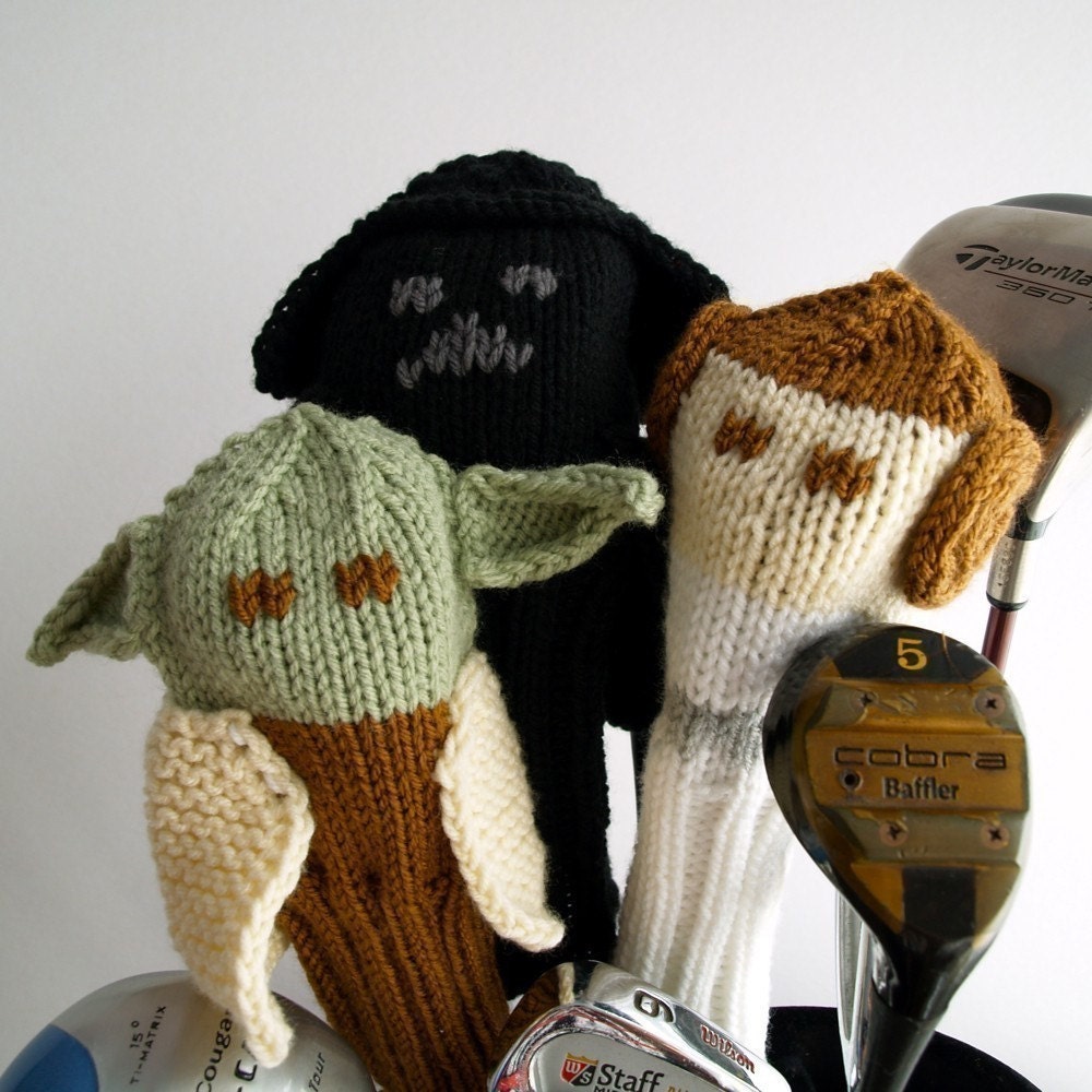 Knit PATTERN Golf Club Cover Star Wars Collection PDF