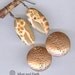 Hand Stamped Copper Earrings with Leopard Skin Jasper Stones - Copper Earrings - Earthy Organic Natural Stone Jewelry - Exotic Stone Jewelry