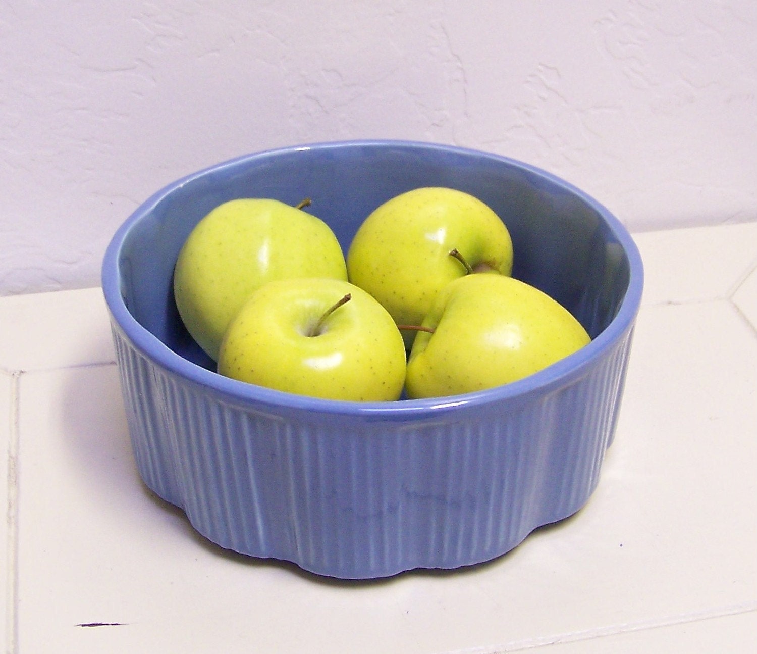 50% off vintage blue Haeger ceramic planter