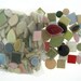 Vintage  Italian Huge Collection Glazed Mix Color Size Shape Ceramic Tile Mosaic Crafts Art Jewelry
