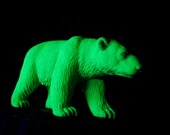 Neon Green Polar Bear 8X10 print from 2089 geek sci fi art free shipping