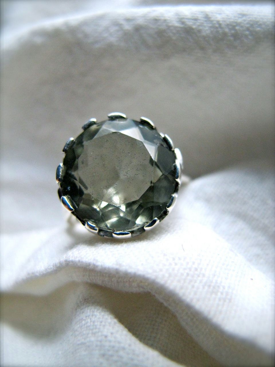 Early Enlightenment Green Amethyst Ring