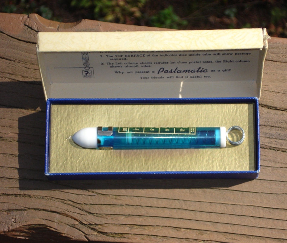 Postamatic pocket Postal Scale Blue with original by AmiableLeaf