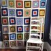Vintage 70s Afghan Blanket Colonial America Granny Squares
