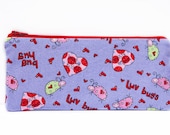 Love Bug - Large zip pouch