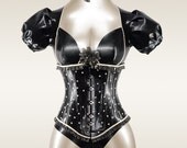 Latex Underbust PolkaDot Corset - made to order