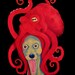 Gotcha Greyhound and Octopus 8x10 inch print Courtsart