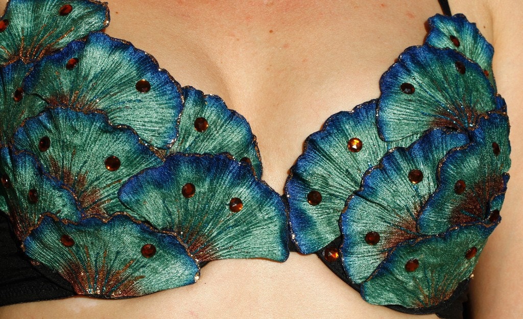 Beautiful Handmade Burlesque She Sells Sea Shells Bra - Limited Edition