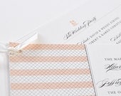 striped wedding programs