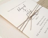Simplicity wedding invitation