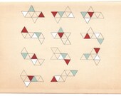 Triangle Net, Red // Fine Art Print