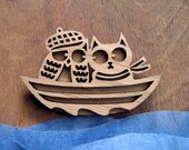 Owl & the Pussy Cat Brooch