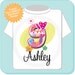 Nine Year Old Shirt with Name, Ninth Birthday Shirt, Fancy Number 9th Birthday, Personalized Girls Birthday Tee