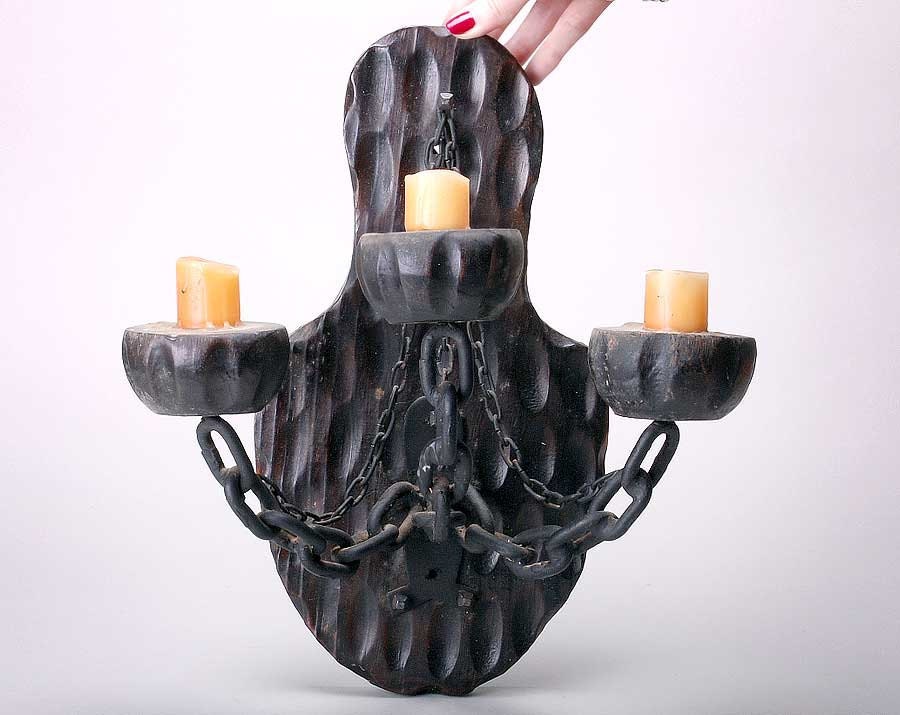 Vintage Pirate or Dungeon candle wall sconce or just your porch... Spanish style