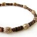 Mens wood necklace - Cracked