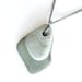 Natural Jewelry - Zen rock necklace handmade from natural stone. "Sage Greens" 027