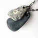 Rock jewelry for men - men's fossil necklace - Rock Tags, Fossil Rich - 352