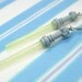 Star Wars Glow in the Dark Light Saber Earrings made from Genuine LEGO (r) Light Sabers