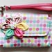 Polka Dot Wristlet Purse for cell phone coin iphone blackberry - Buy 3 Get 1 FREE