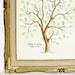 MEDIUM Wedding Tree Guest Book Family Tree 16 x 20 Customizable ORIGINAL watercolor PAINTING Thumbprint Tree up 125 guests