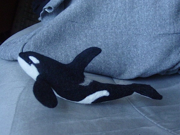 Needle felted orca / Killer whale OOAK