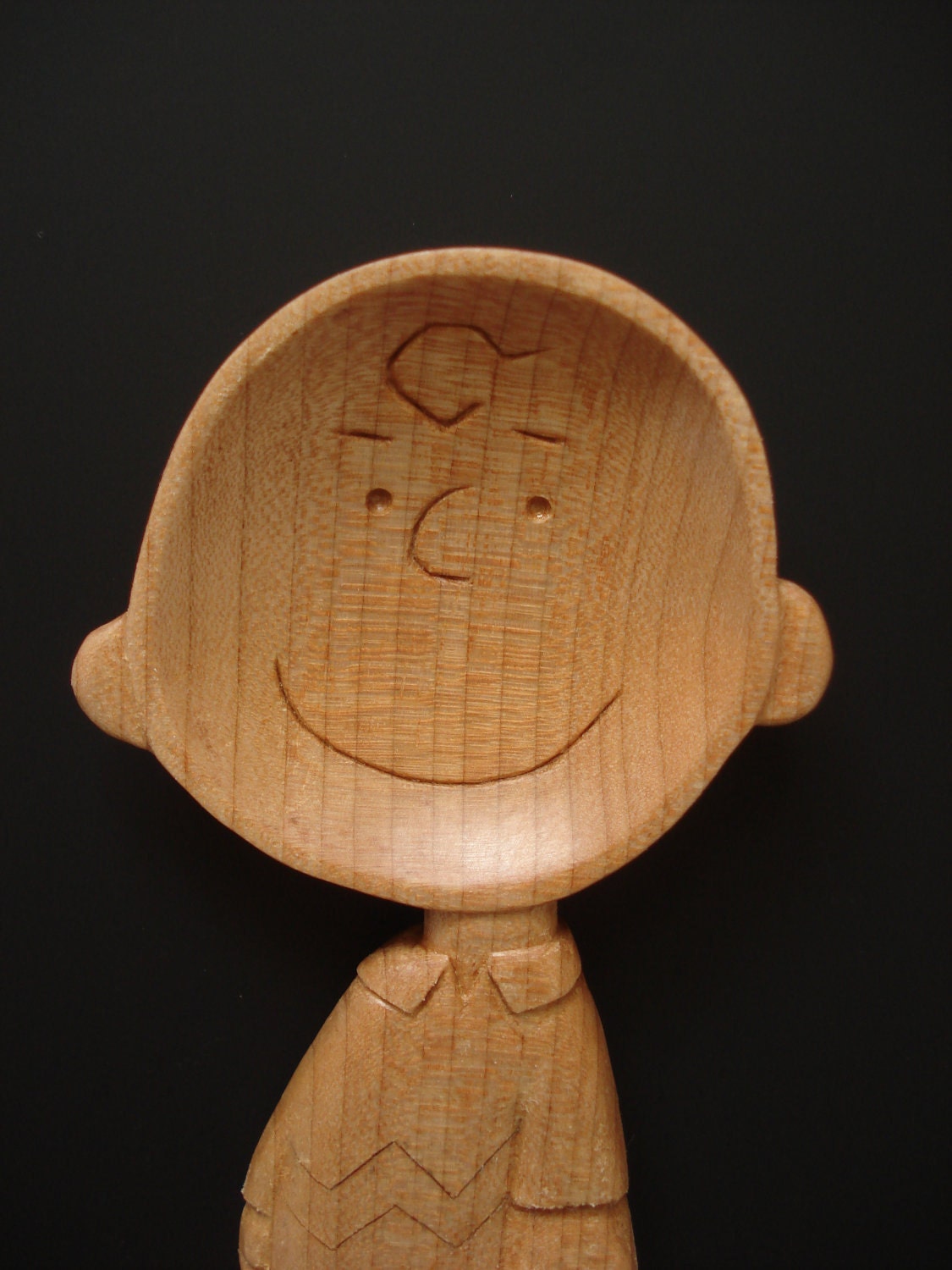 Charlie Brown wood spoon RESERVED for VALERIA