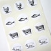 Wedding Response Cards Food Choice Stickers One Inch Seals