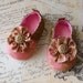 LA VIE En ROSE-baby shoes- size 4- Ready to ship