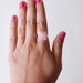 IRIS pink pyramid ring