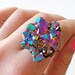 SCILIA rainbow crystal ring