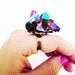 SCILIA rainbow crystal ring