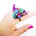 SCILIA rainbow crystal ring