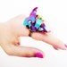 SCILIA rainbow crystal ring