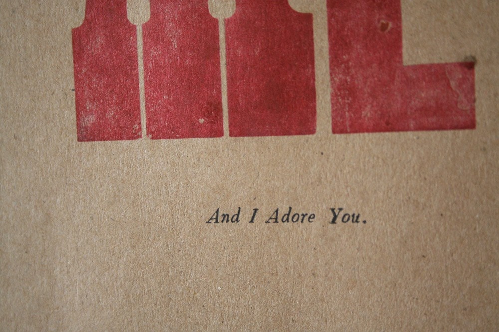 You and Me Letterpress Print