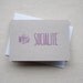 Socialite Letterpress Card