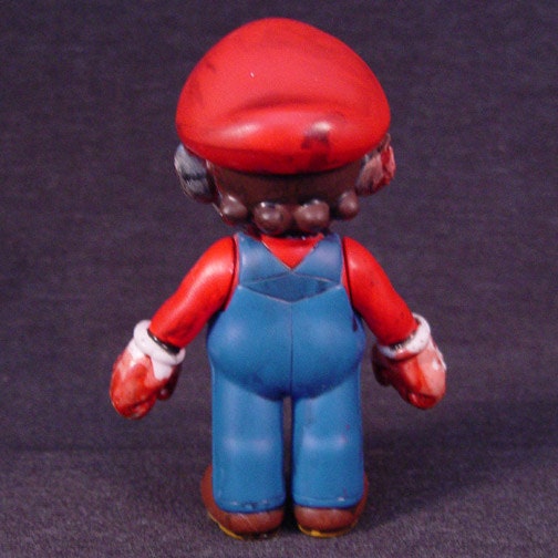 Zombie Mario OOAK nintendo Figure Arms Move