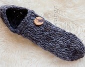 OOAK Newborn Reversible Hooded Cocoon with Removable Tree Branch Button - Charcoal - Photography Prop - Winter Collection