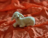 Needle felted-Nativity Set-Nativity-Waldorf  lamb-needle felt by Daria Lvovsky--For custom orders