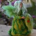 Needle Felted Wool Garden Fairy-soft sculpture-Waldorf inspired standing doll--needle felt by Daria Lvovsky