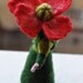 Needle felted Waldorf Poppy-girl- soft sculpture --needle felt by Daria Lvovsky -For custom orders