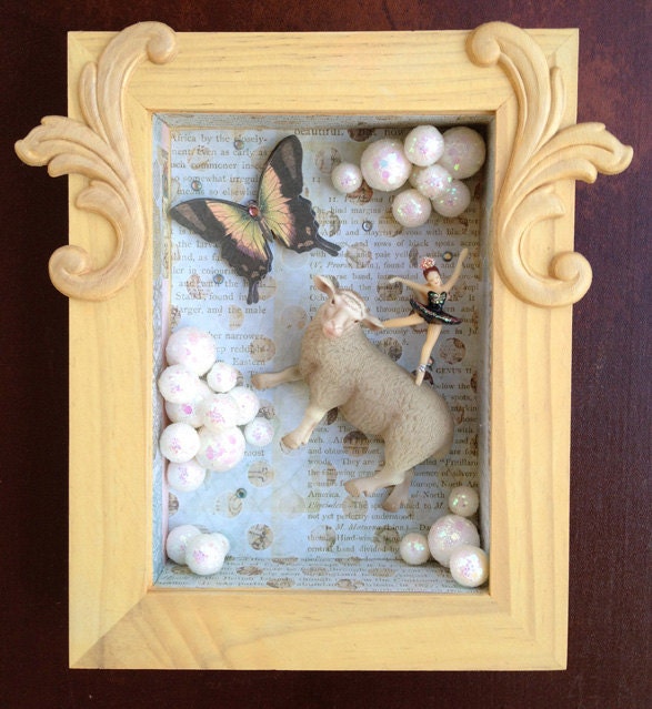 Mixed Media 3D Collage Box: Sleep Like You Mean It