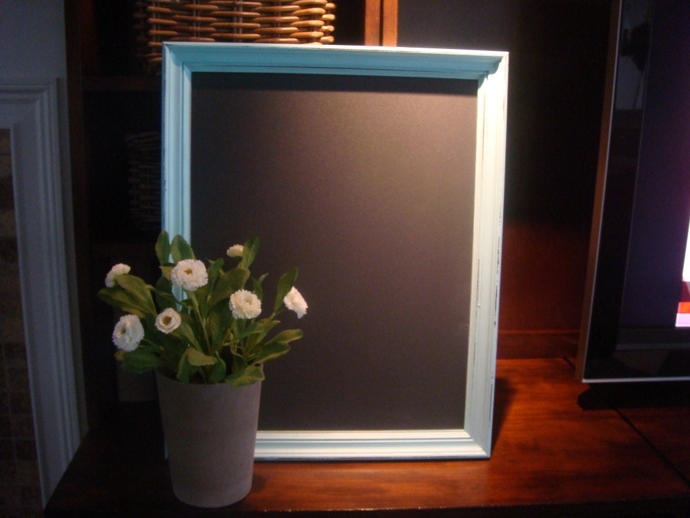 Chalkboard, Vintage Framed, Bay Mist (17 1/4 x 21 1/4 inches)