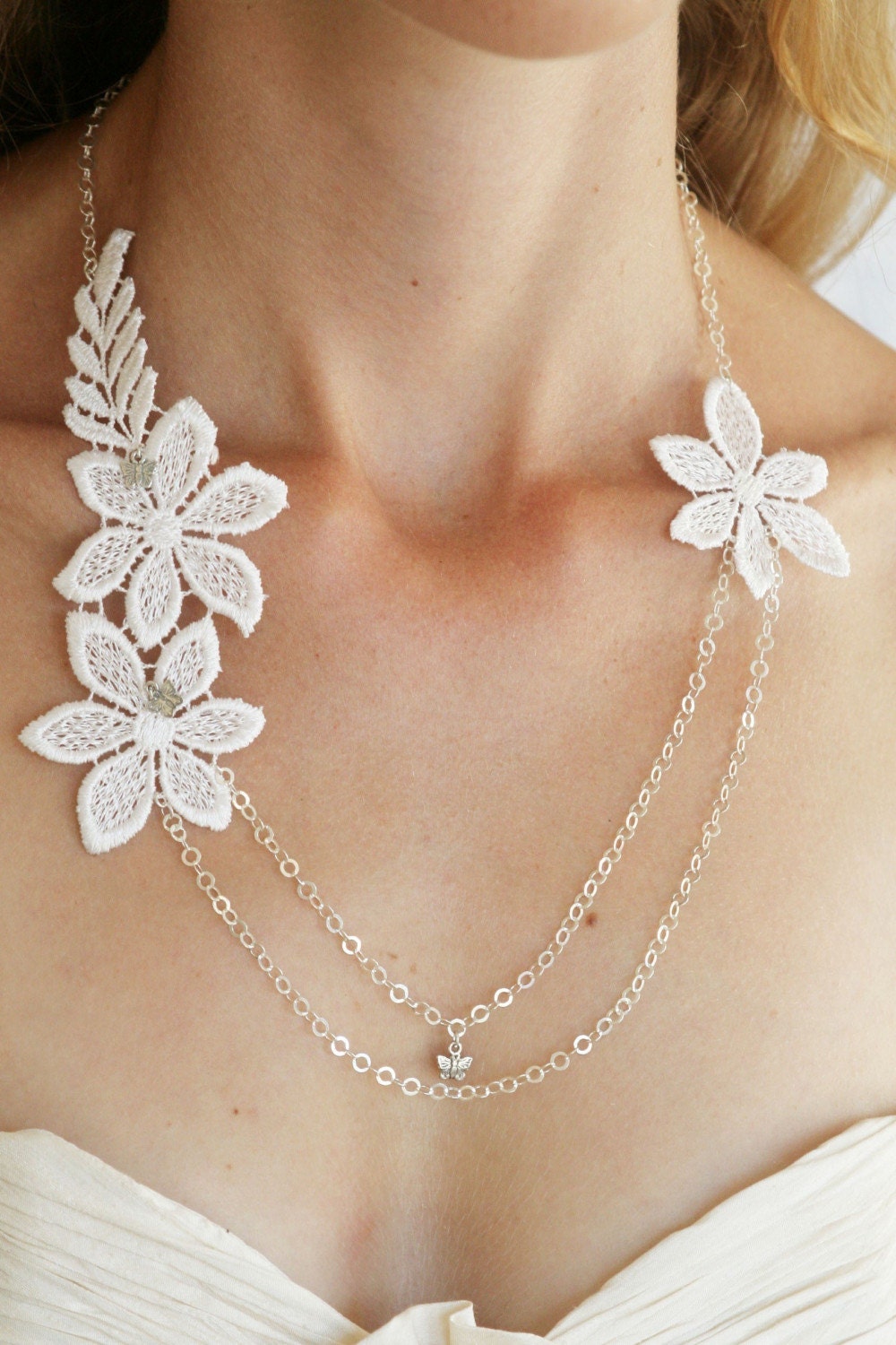 Spring Blossom Double chain necklace