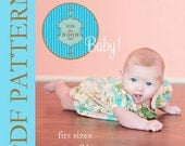 Sis Boom Carly Bubble Romper Pattern with Scientific Seamstress Pattern and Instructions, PDF E-Book